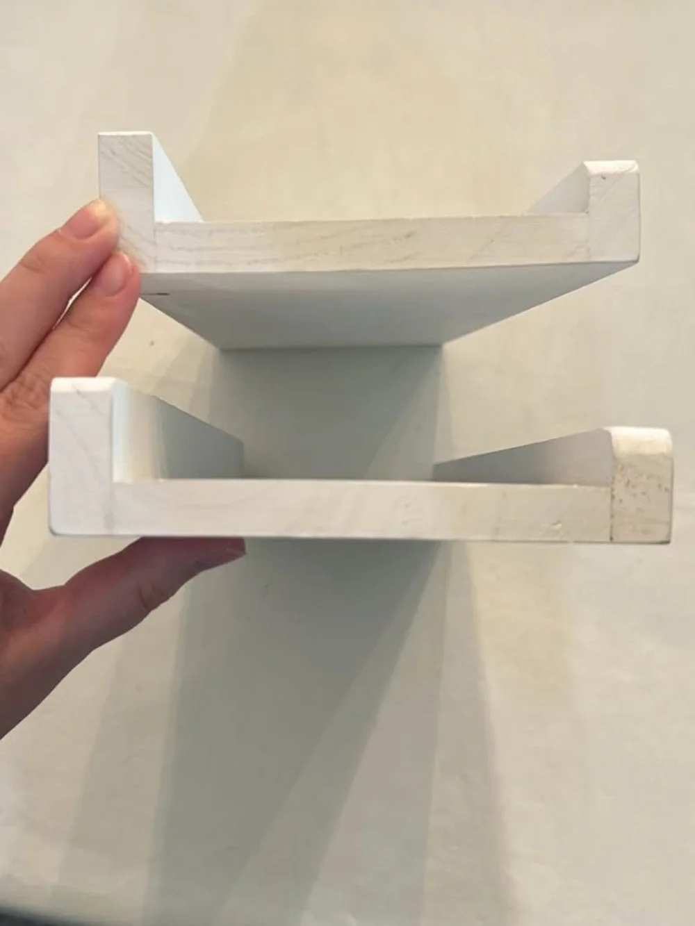 White Wooden Wall Display Shelf